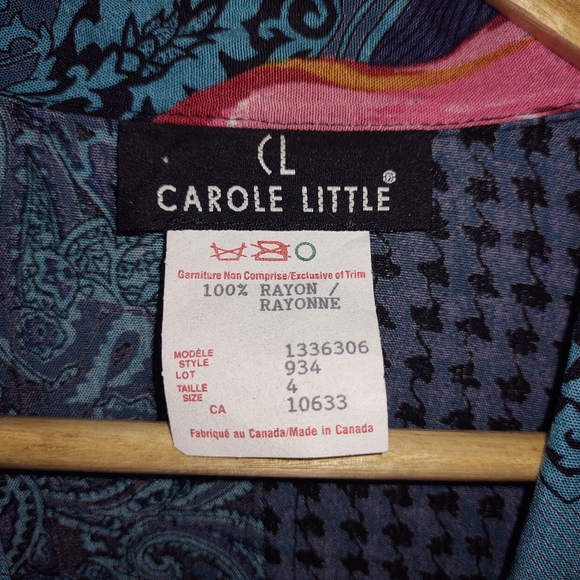 Vintage Patchwork Carole Little Shirt Coat - Picture 11 of 12